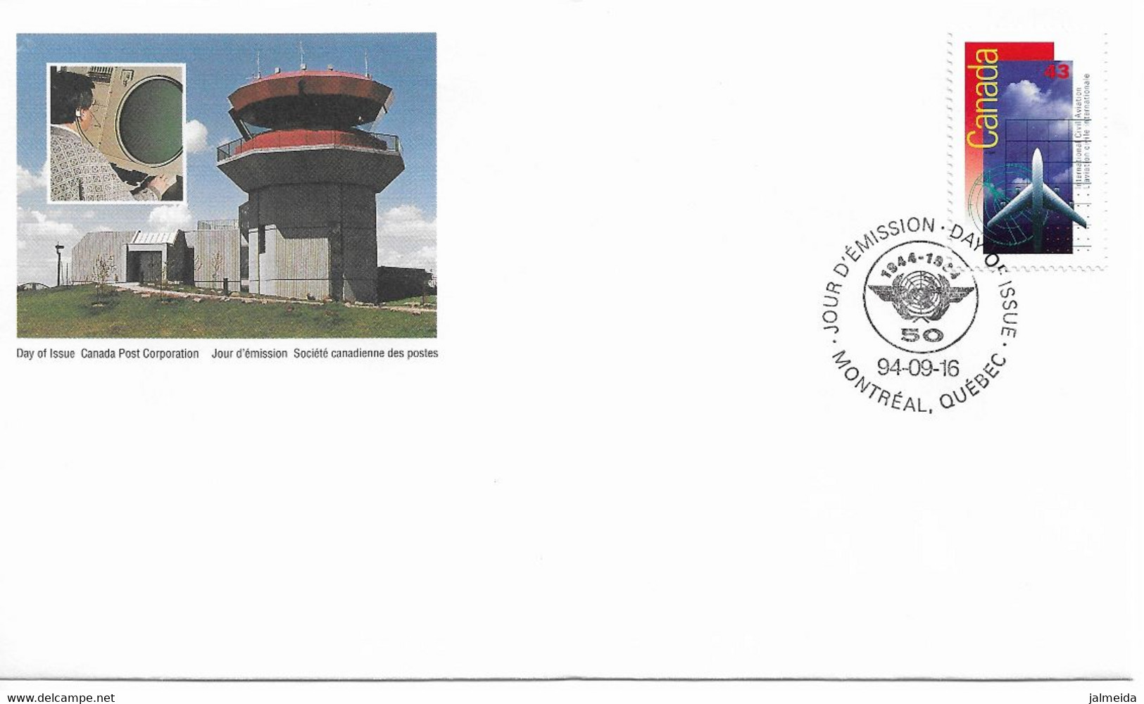 Canada - 1994 - FDC - Air Traffic Services - 1991-2000