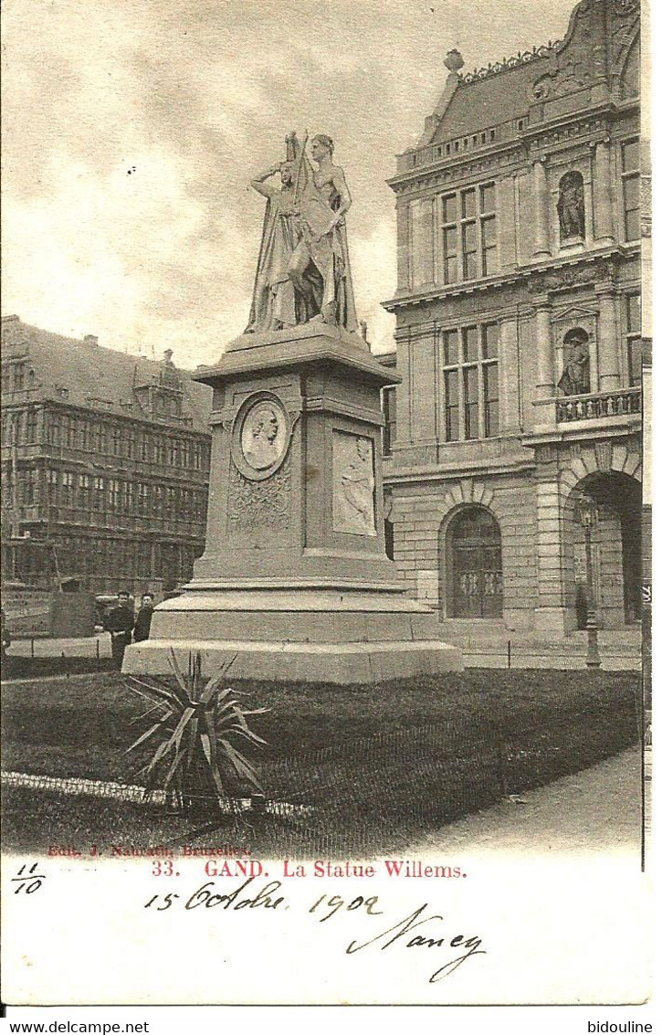 CPA-GAND " L Statue Willems " - Gavere