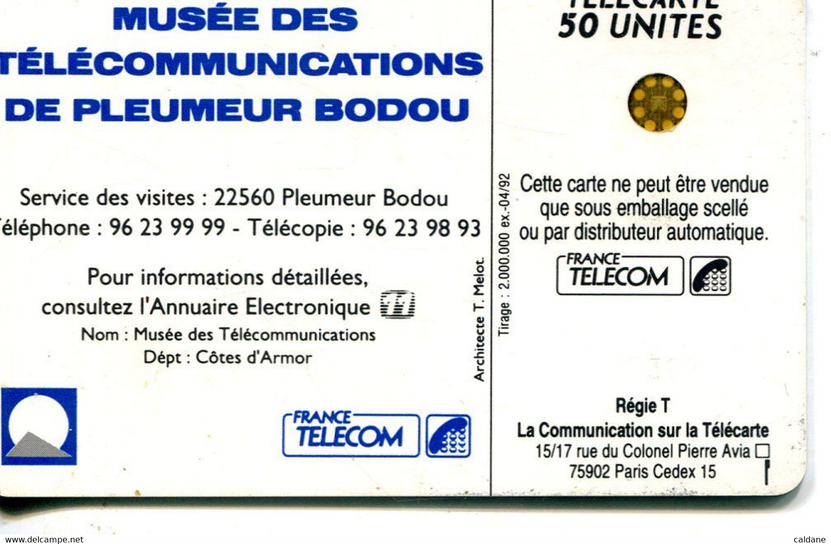 TELECARTE  France Telecom 50 UNITES.  .2.000.000.  EX. - Opérateurs Télécom