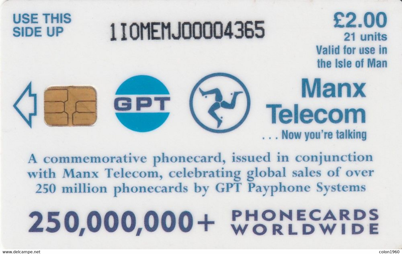 ISLE OF MAN. GPT Magic Eye. 1994-01. 10000 Ex. IM-TEL-0081. (019). - Eiland Man