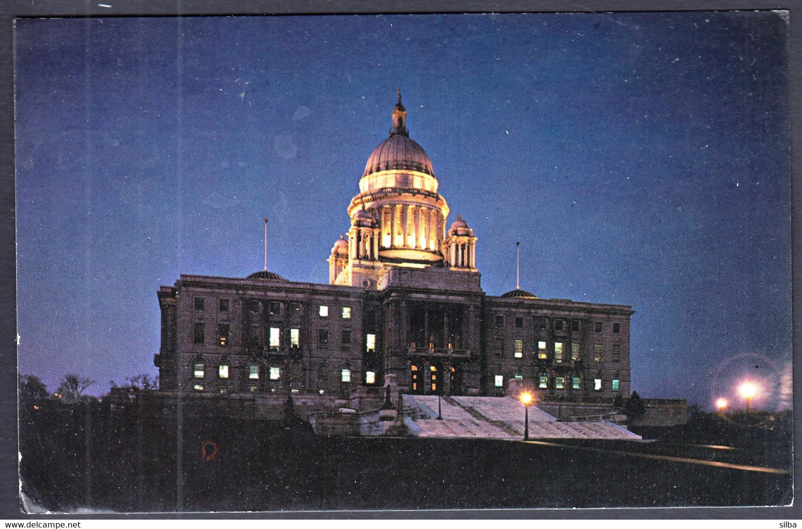 USA United States 1979 / Rhode Island State House At Night, Providence - Providence