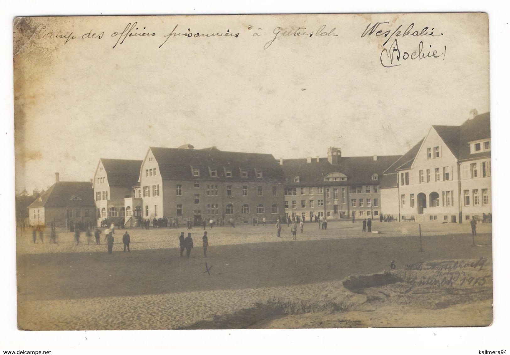 ALLEMAGNE / CAMP DE PRISONNIERS À GÜTERSLOH ( GUETERSLOH ) , WESTPHALIE ( BOCHIE ! ) /  CARTE-PHOTO , Tirage Argentique - Guetersloh