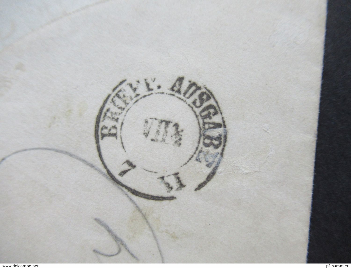 AD NDP 6.6..1870 GA Umschlag mit 2 Zusatzfrankaturen als Paketbegleitadresse Aufkleber aus Berlin Post Exped. 15