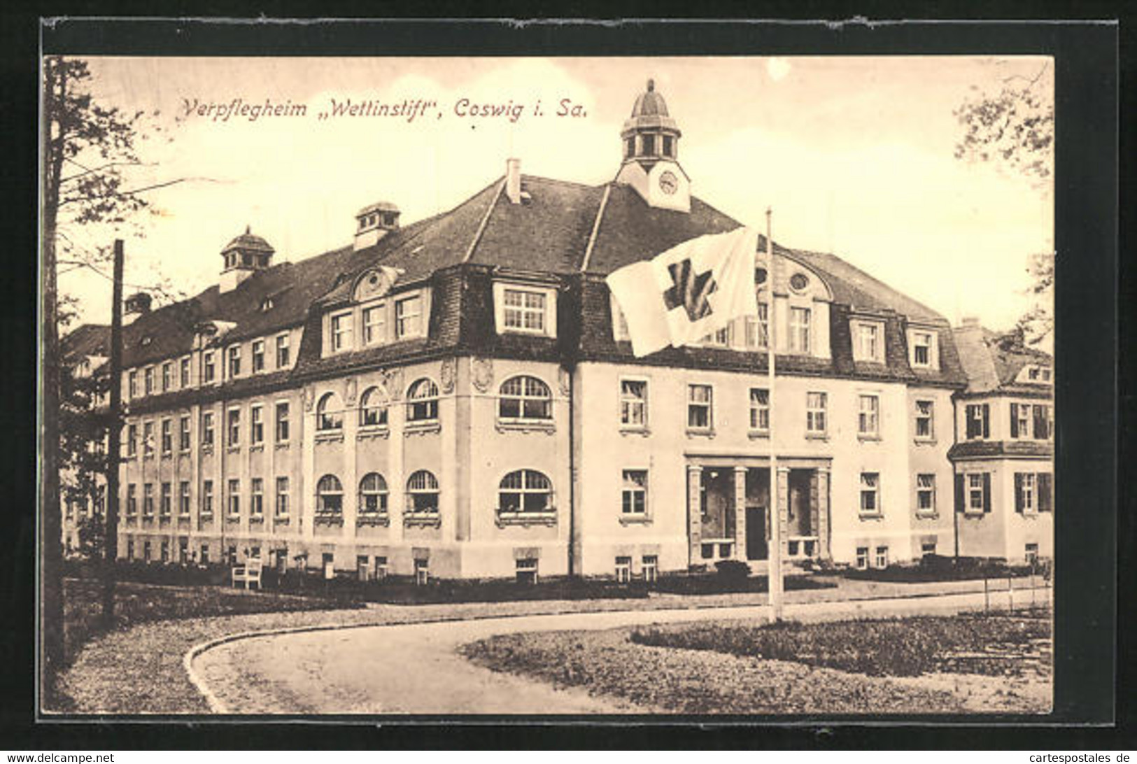 AK Coswig, Blick Auf Das Vepflegeheim Wettinstift - Coswig