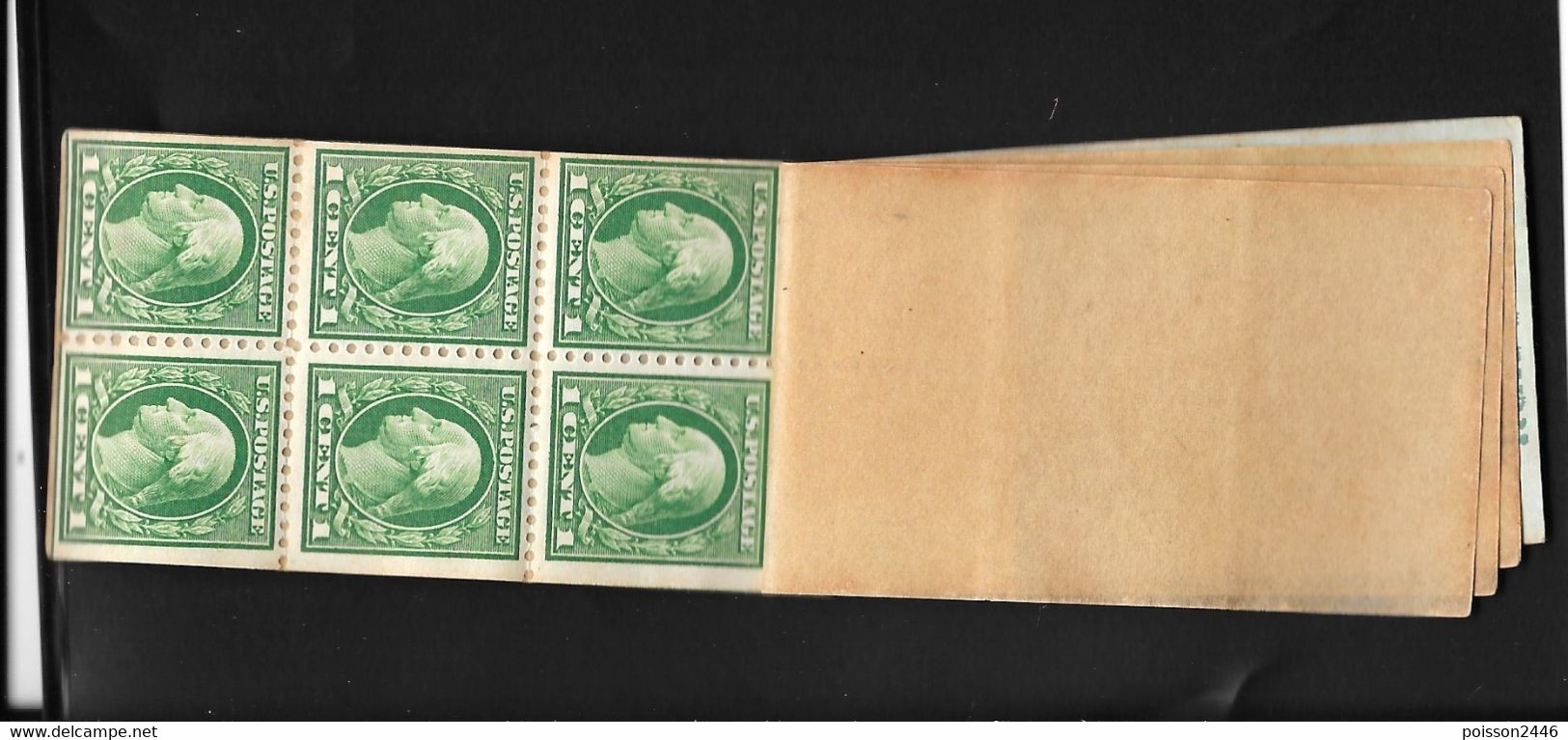 TP DES ETATS UNIS D'AMERIQUE 1C VERT EN CARNET - Unused Stamps