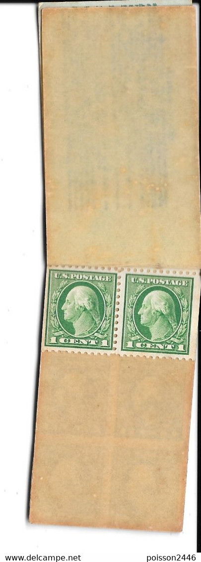 TP DES ETATS UNIS D'AMERIQUE 1C VERT EN CARNET - Unused Stamps