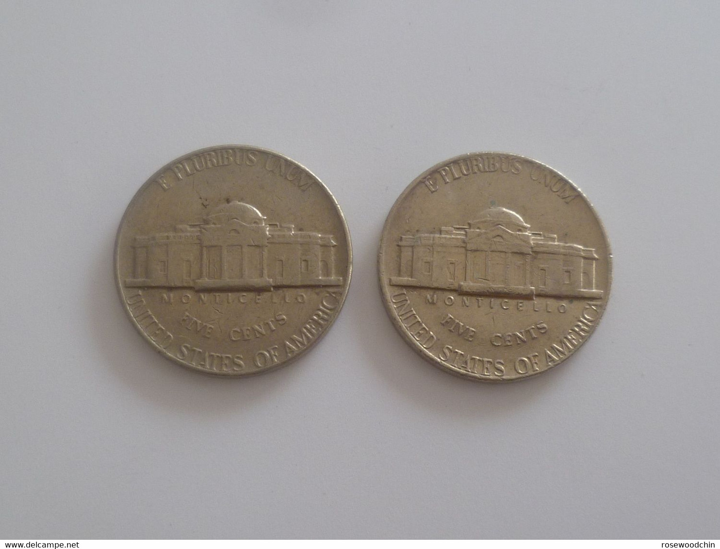 Vintage ! USA United States E Pluribus Unum Liberty Lot Of 2 Pcs. 1974 & 1974D Five 5 Cents Coin (#106B) - Verzamelingen