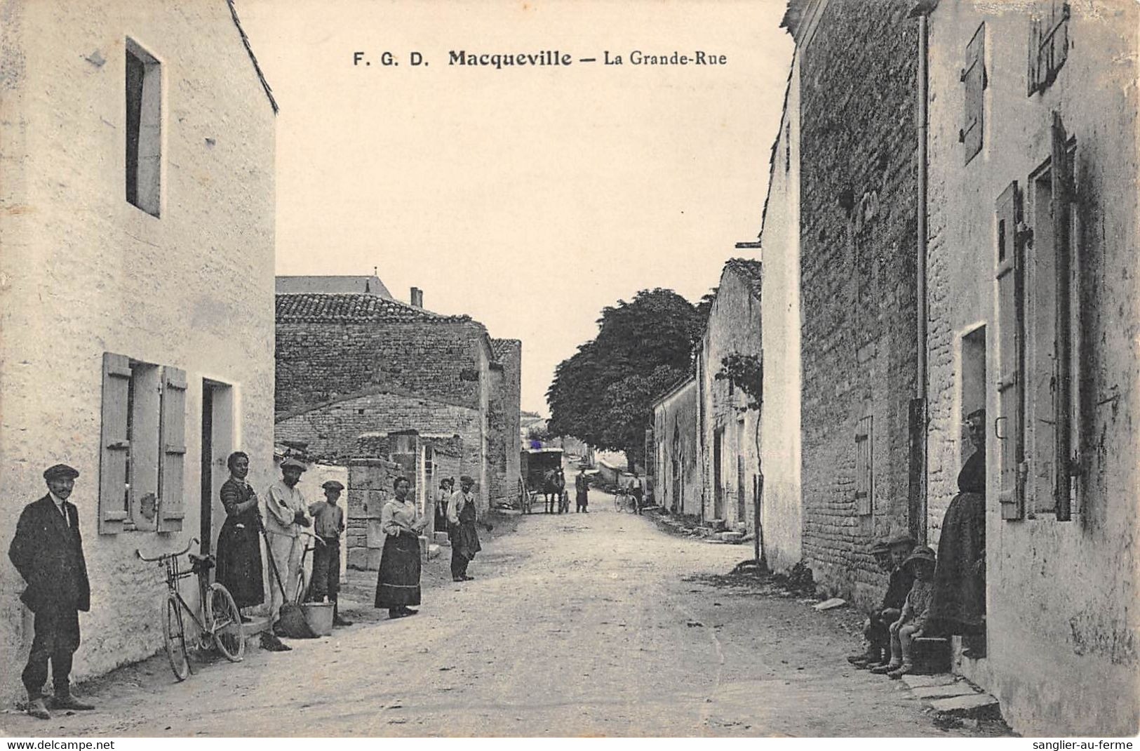 CPA 17 MACQUEVILLE LA GRANDE RUE - Otros & Sin Clasificación