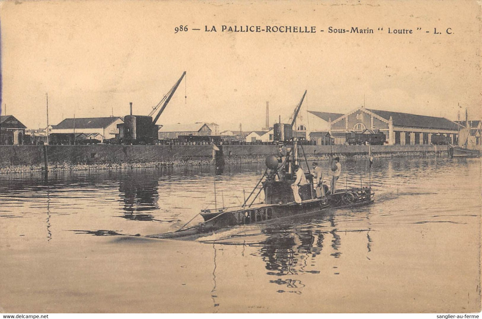 CPA 17 LA PALLICE ROCHELLE SOUS MARIN LA LOUTRE - La Rochelle