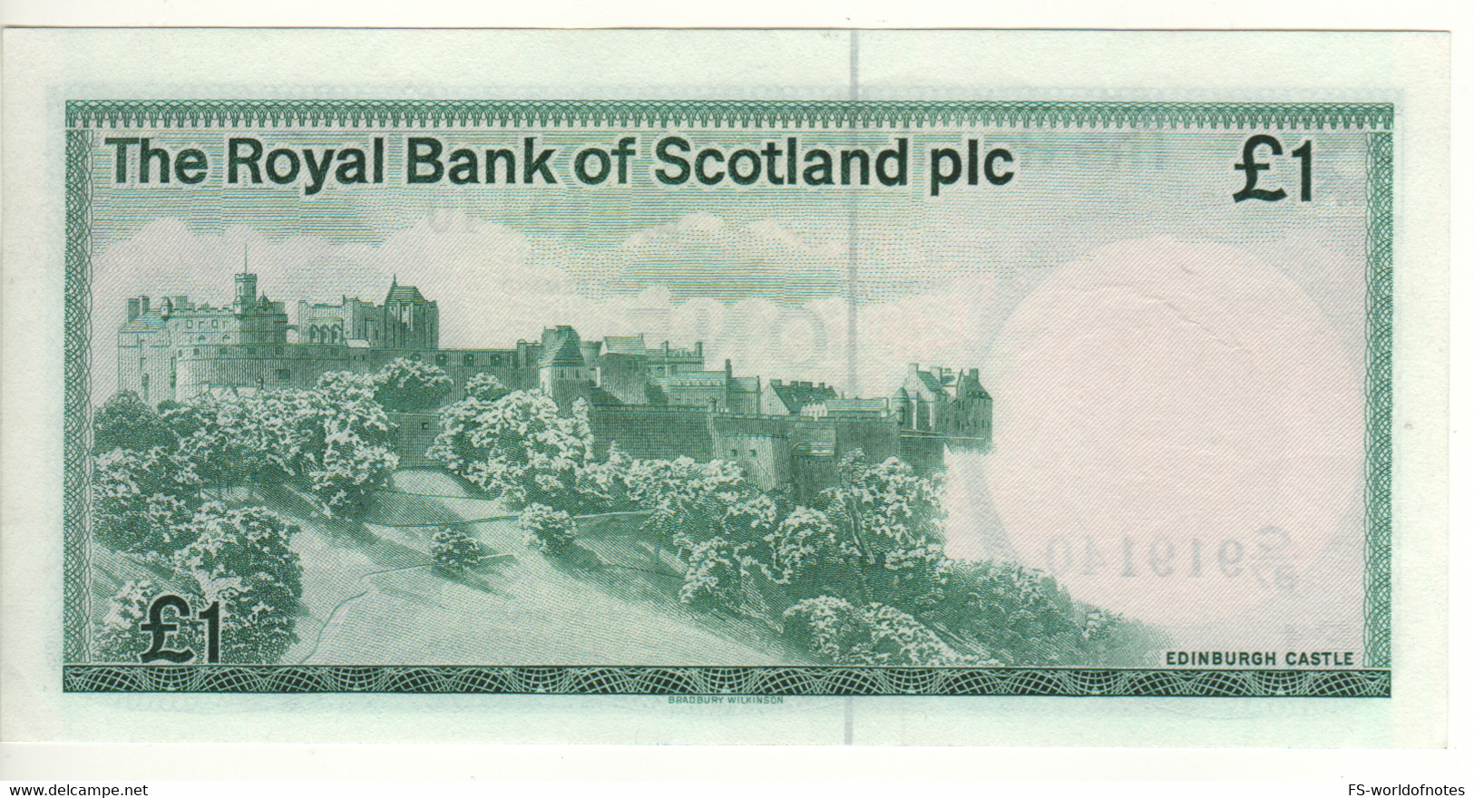 SCOTLAND  1 Pound  The Royal Bank Of Scotland  P341b   Dated 4 January, 1984   Edinburgh Castle - 1 Pound