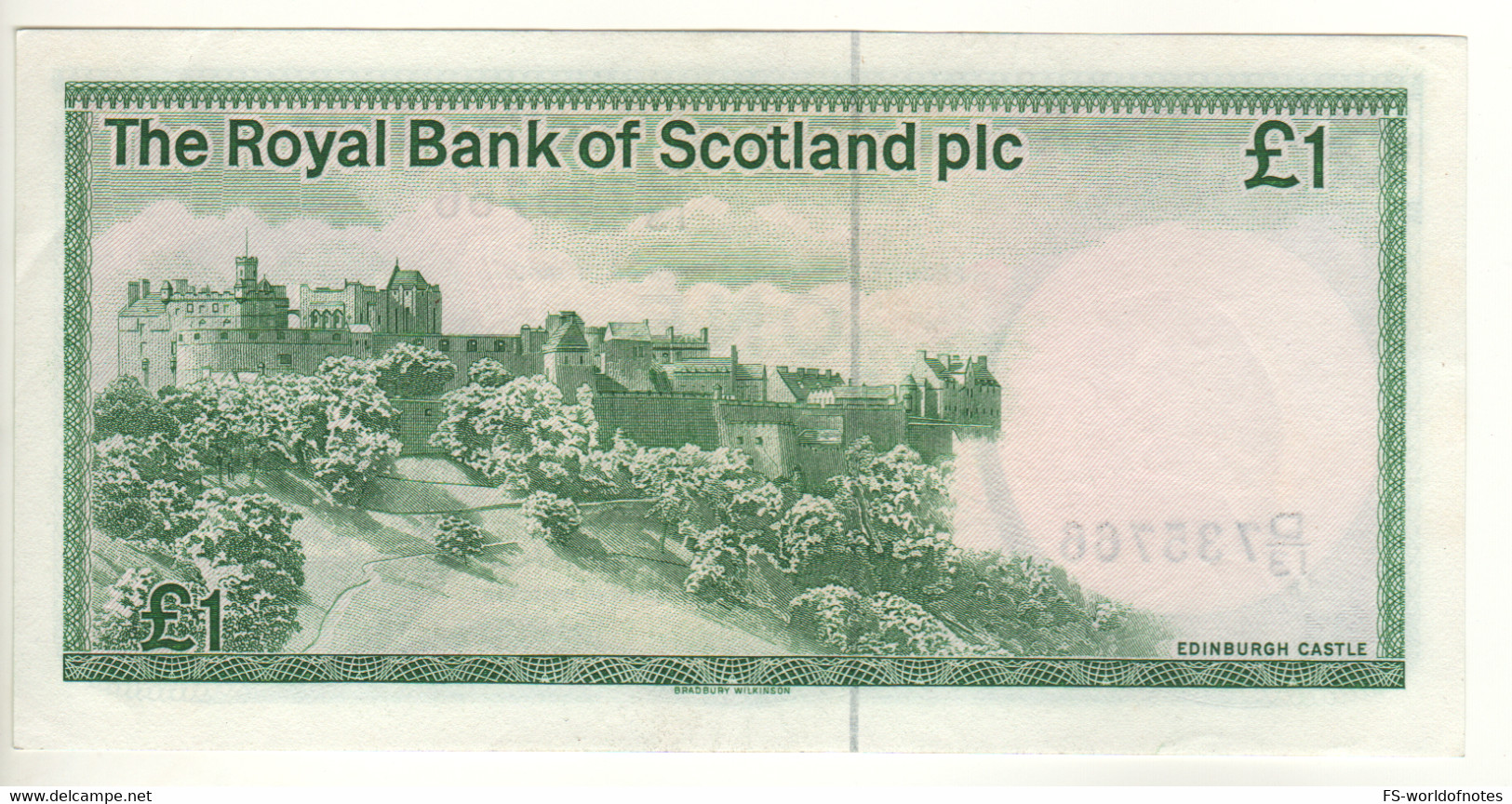 SCOTLAND  1 Pound  The Royal Bank Of Scotland  P341b   Dated 3 January, 1985   Edinburgh Castle - 1 Pound