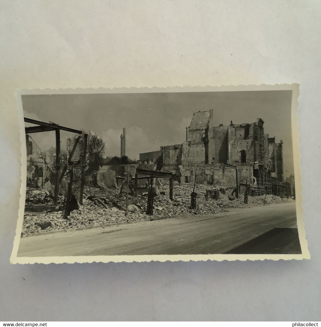 WWII // Bombardement Rotterdam // Orginele Foto // Witte De Withstraat  . 19?? - Rotterdam