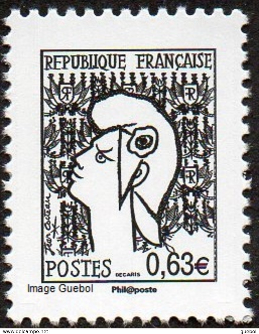 France Marianne De Cocteau N° 4783 ** La Vème République Au Fil Du Timbre - 1961 Marianni Di Cocteau