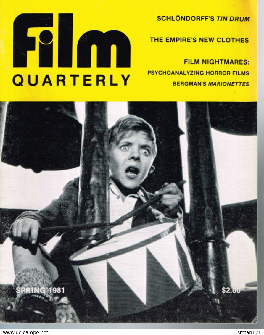 Lot de 15 revues " Film Quarterly " Winter 1973 à Spring 1984