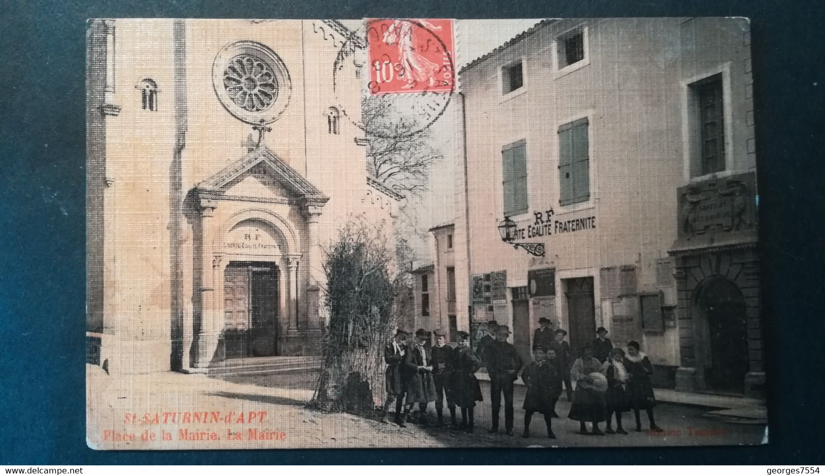 84 - ST. SATURNIN-d'APT PLACE DE LA MAIRIE - LA MAIRIE - Other & Unclassified