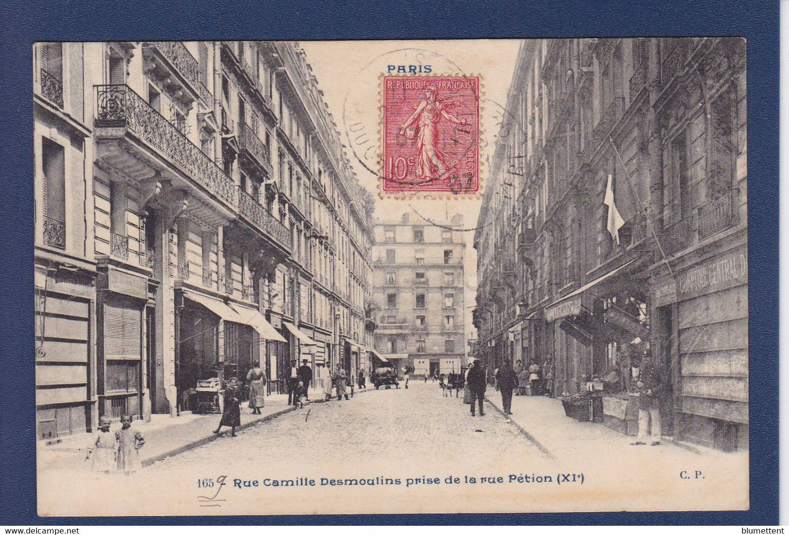 CPA [75] Paris éditeur Comptoir Parisien 11e Arrondissement Commerces Animation Circulé - Distrito: 11
