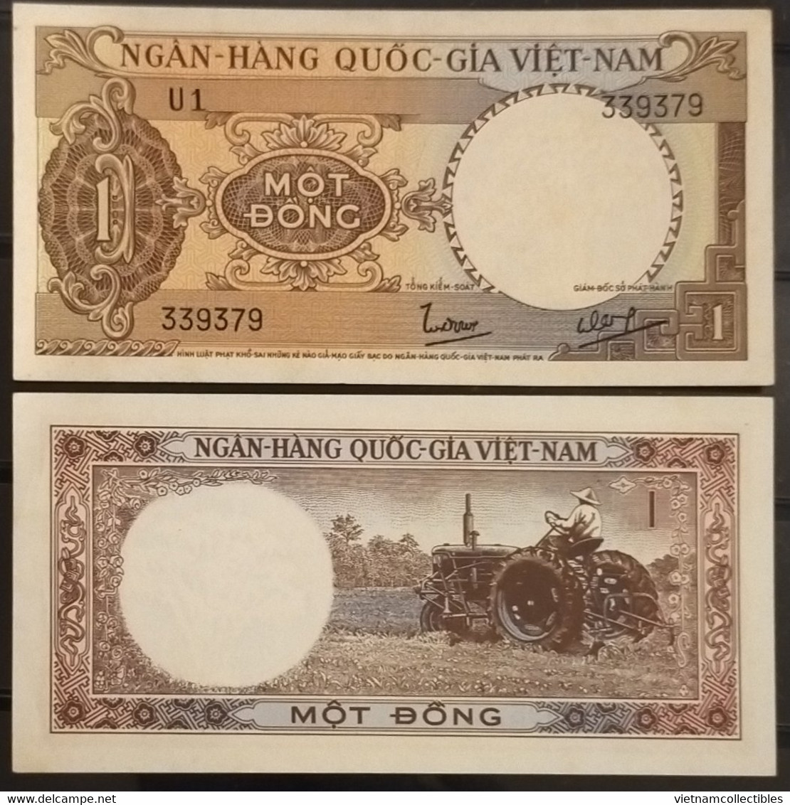 South Vietnam Viet Nam 1 Dong UNC Banknote Note 1964 - Pick # 15 - Vietnam