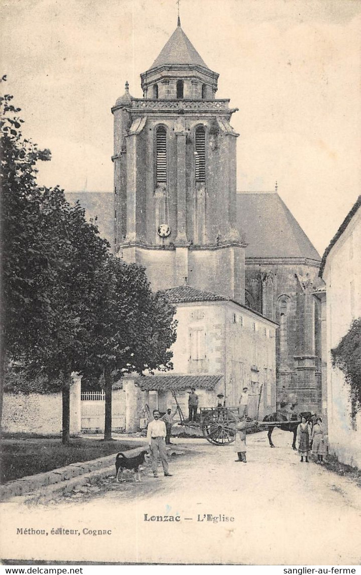 CPA 17 LONZAC EGLISE - Other & Unclassified