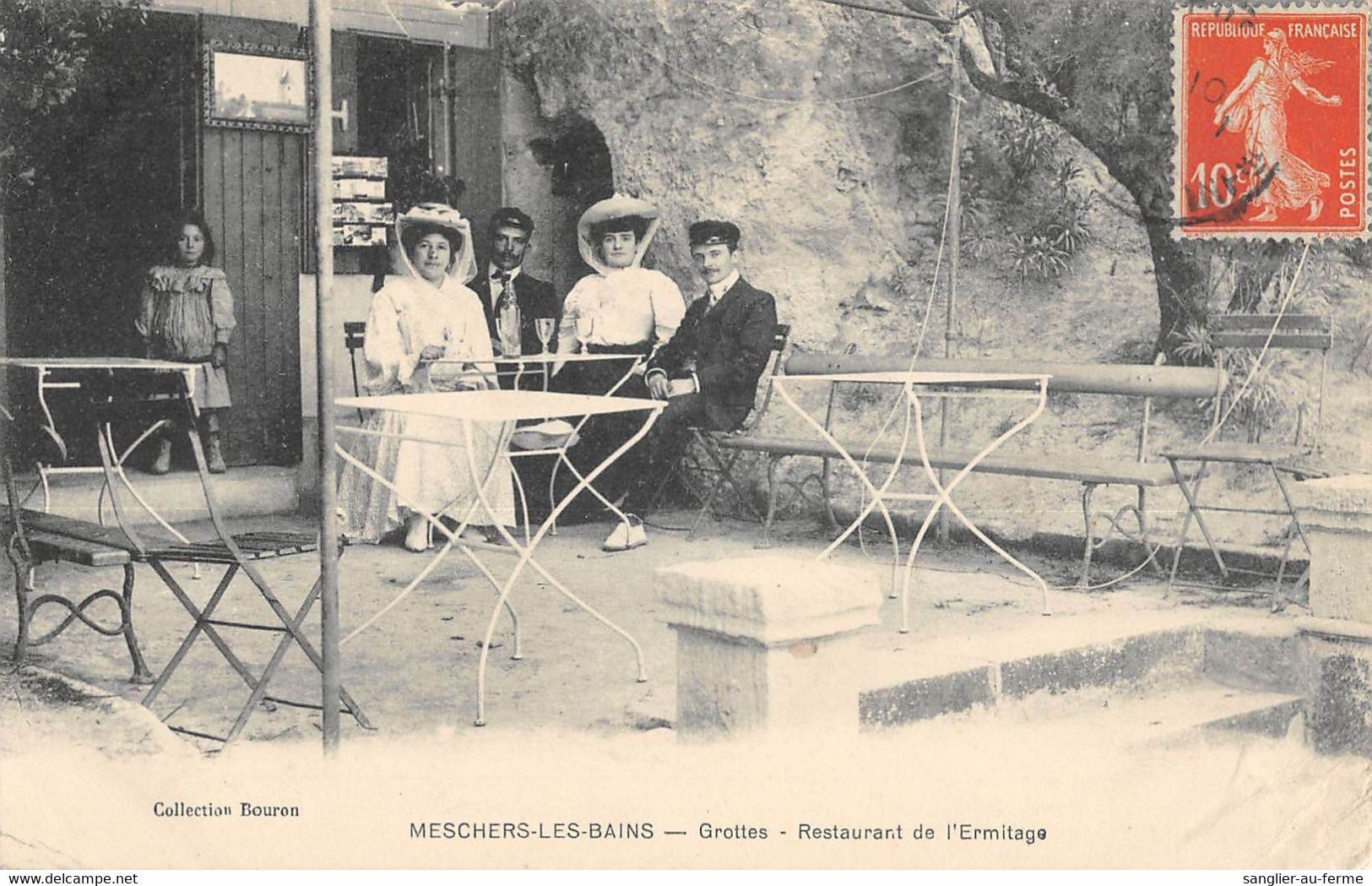 CPA 17 MESCHERS GROTTES RESTAURANT DE L'ERMITAGE - Meschers