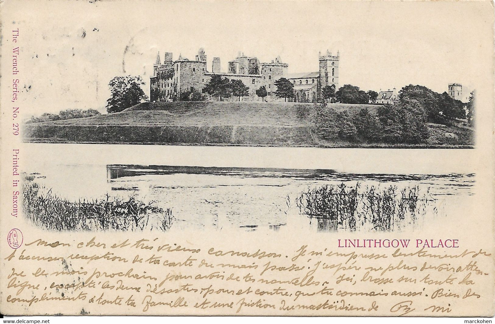 SCOTLAND : Linlithgow Palace & Loch. CPA Précurseurs Très Rare. - West Lothian