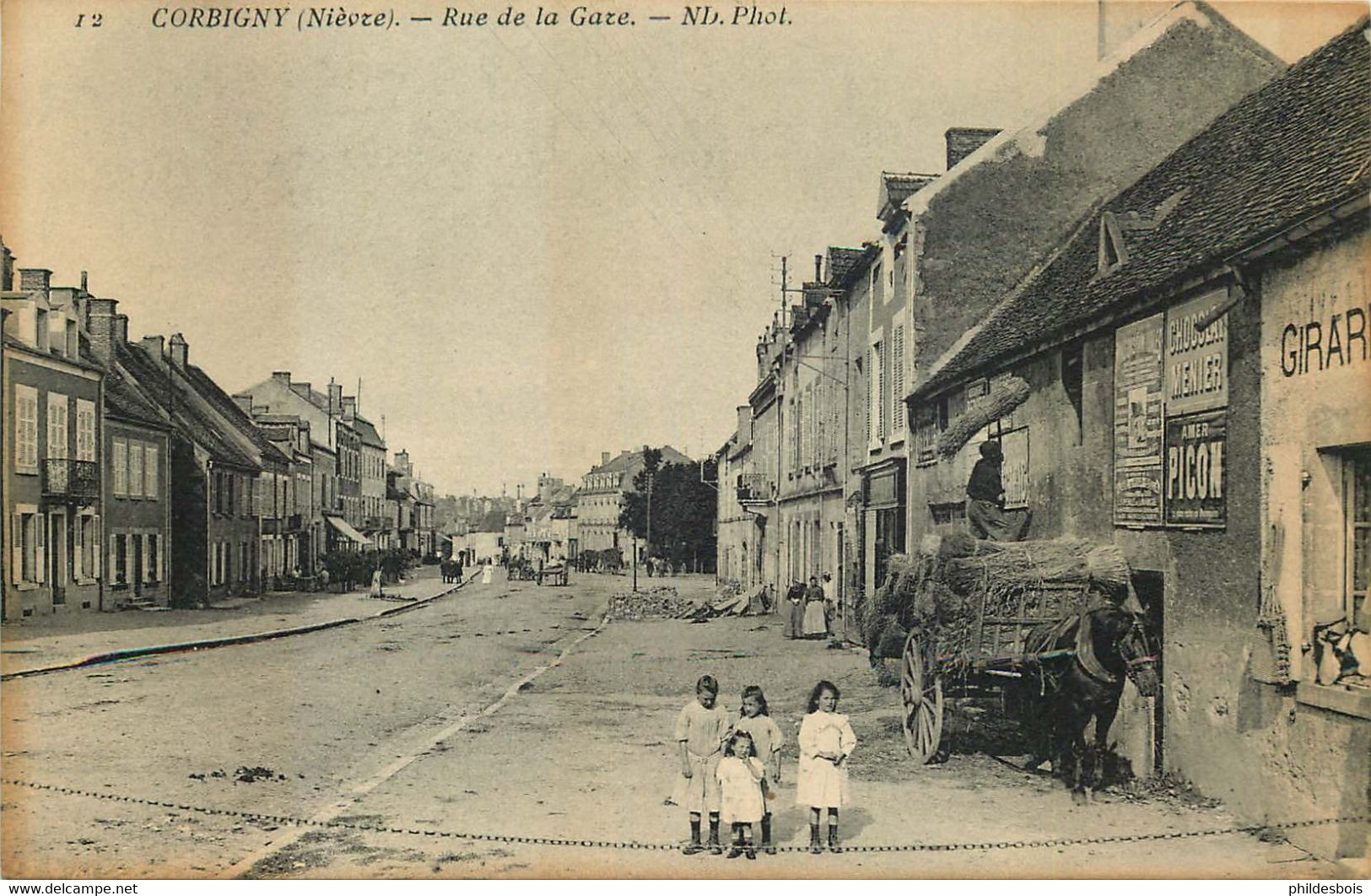 NIEVRE  CORBIGNY Rue De La Gare - Corbigny