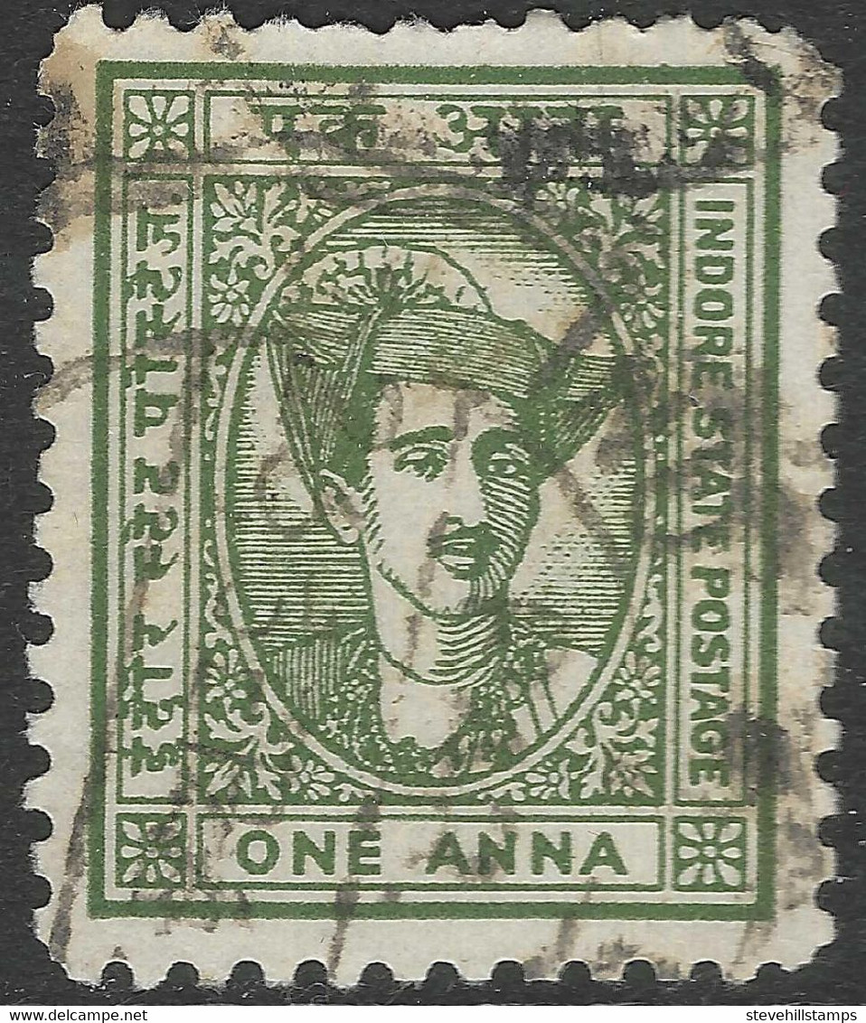 Indore (Holkar) State(India). 1940-46 Maharaja Yeshwant Rao Holkar II, 1a Used. SG 38 - Holkar