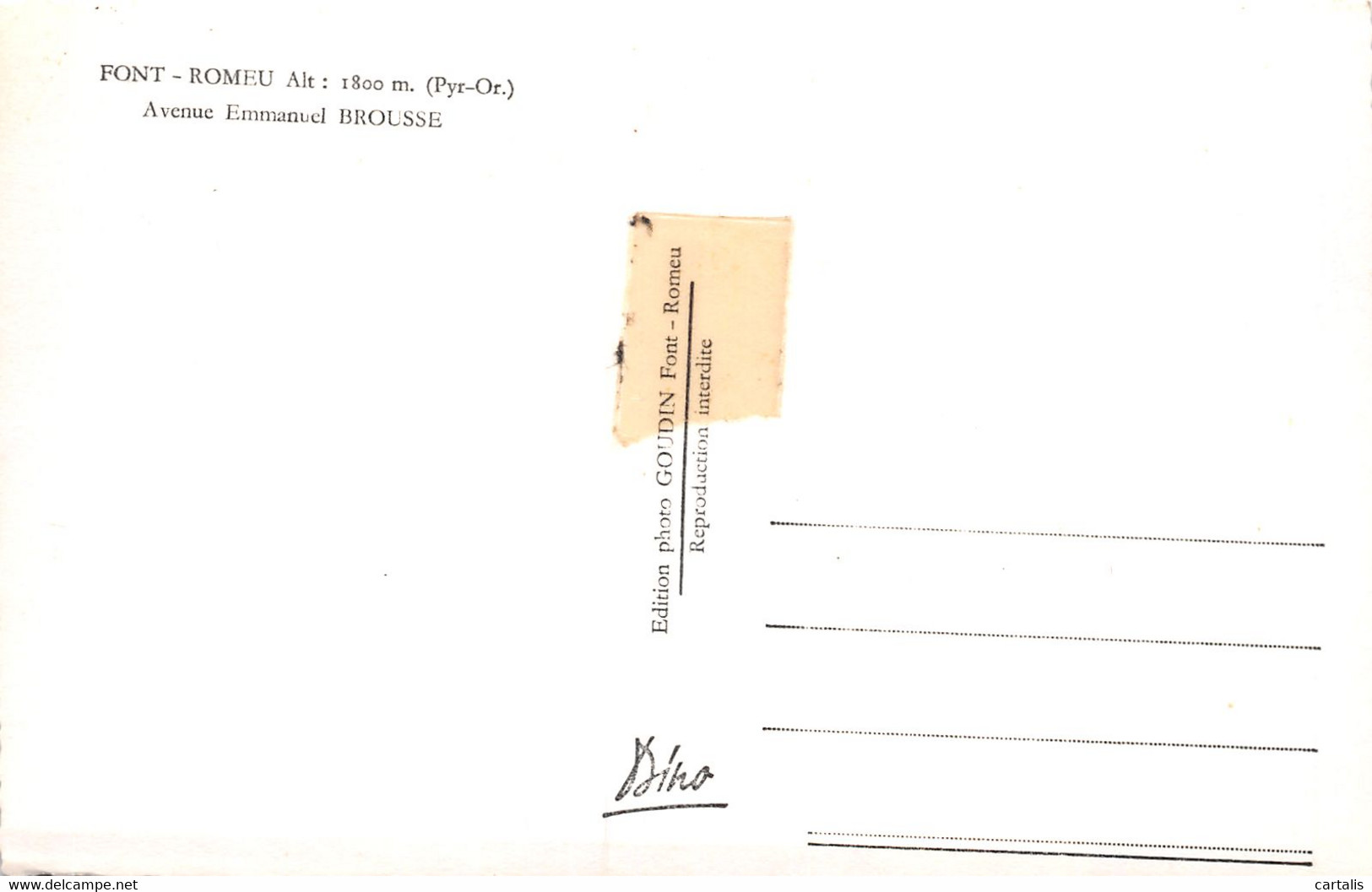 66-FONT ROMEU-N°T5010-G/0325 - Sonstige & Ohne Zuordnung