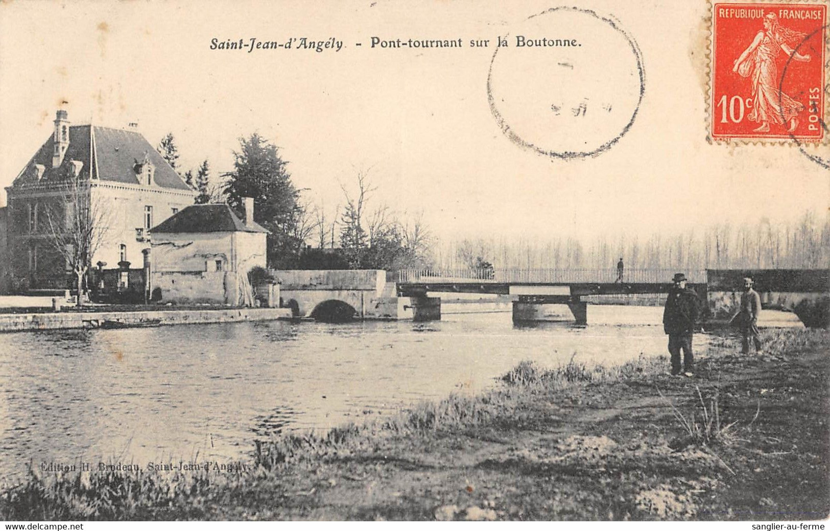 CPA 17 SAINT JEAN D'ANGELY PONT TOURNANT SUR LA BOUTONNE - Saint-Jean-d'Angely