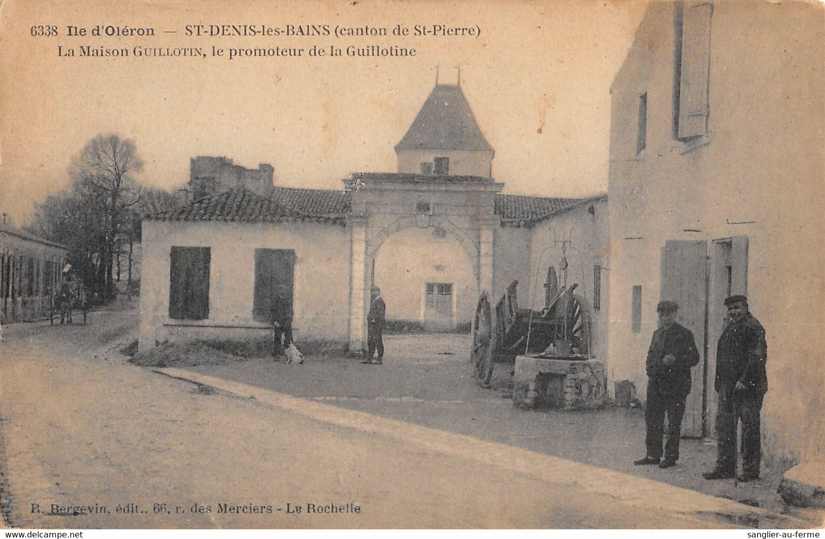 CPA 17 ILE D'OLERON SAINT DENIS LES BAINS LA MAISON GUILLOTIN PROMOTEUR DE LA GUILLOTINE - Ile D'Oléron