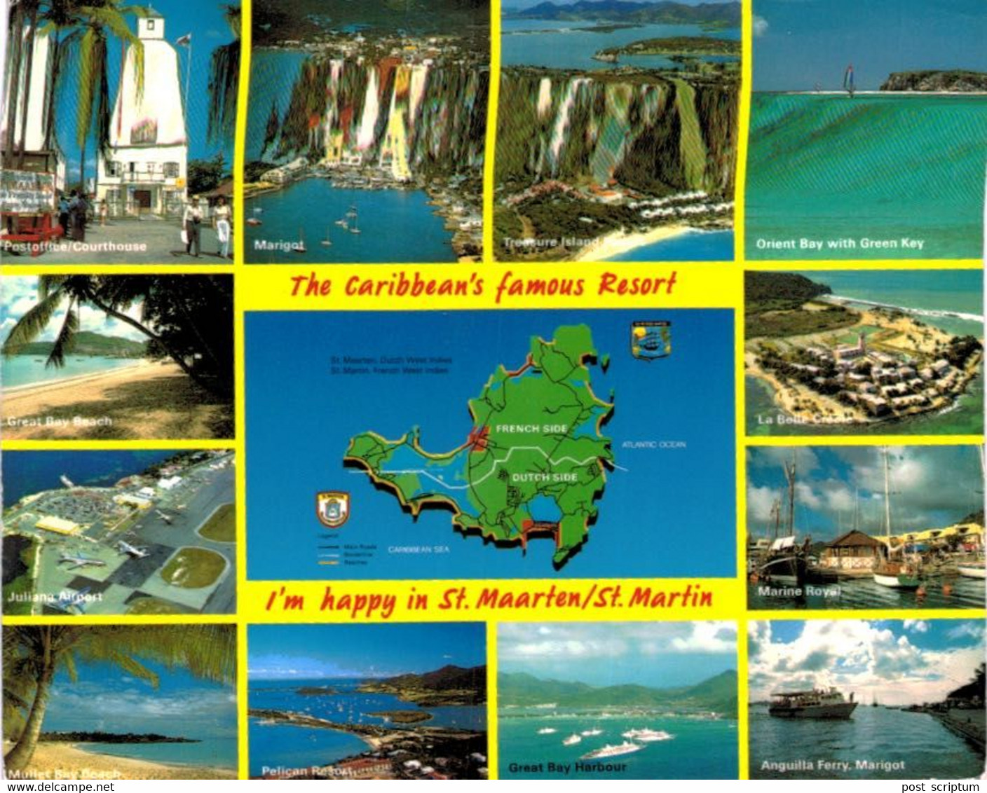 Lot   - Amériques + Martinique et Guadeloupe -  environ  250 cartes