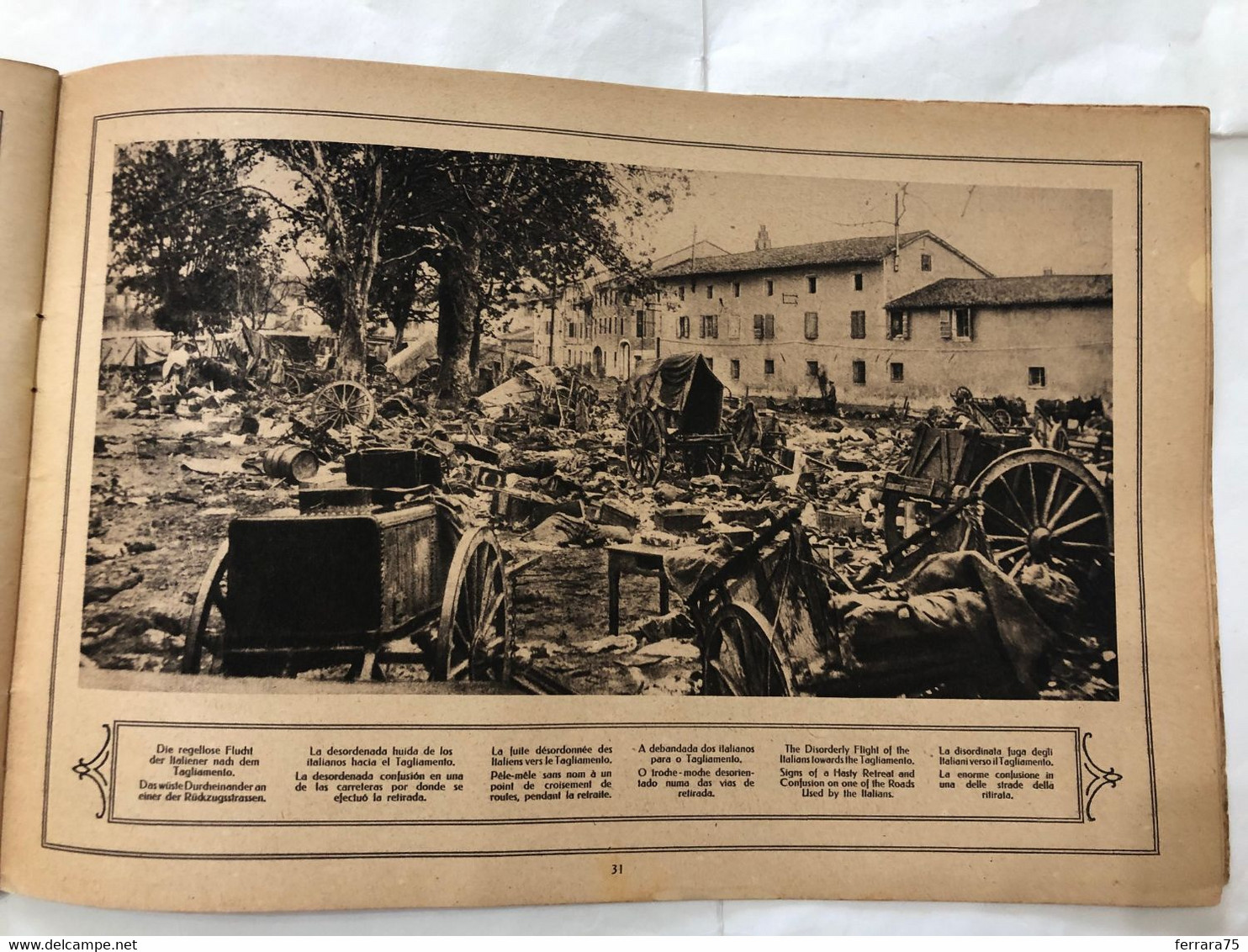 WW1 LA GRANDE RIVISTA ILLUSTRATA 1917 AVIAZIONE UDINE TAGLIAMENTO RUDOLF MOSSE.