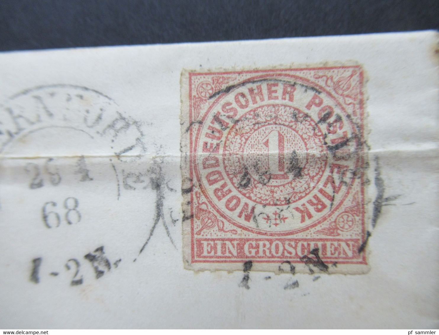 Altdeutschland NDP 29.4.1868 Nr.4 EF 2x Stempel K2 Eckernfördenach Friedensthal Faltbrief Mit Inhalt - Brieven En Documenten