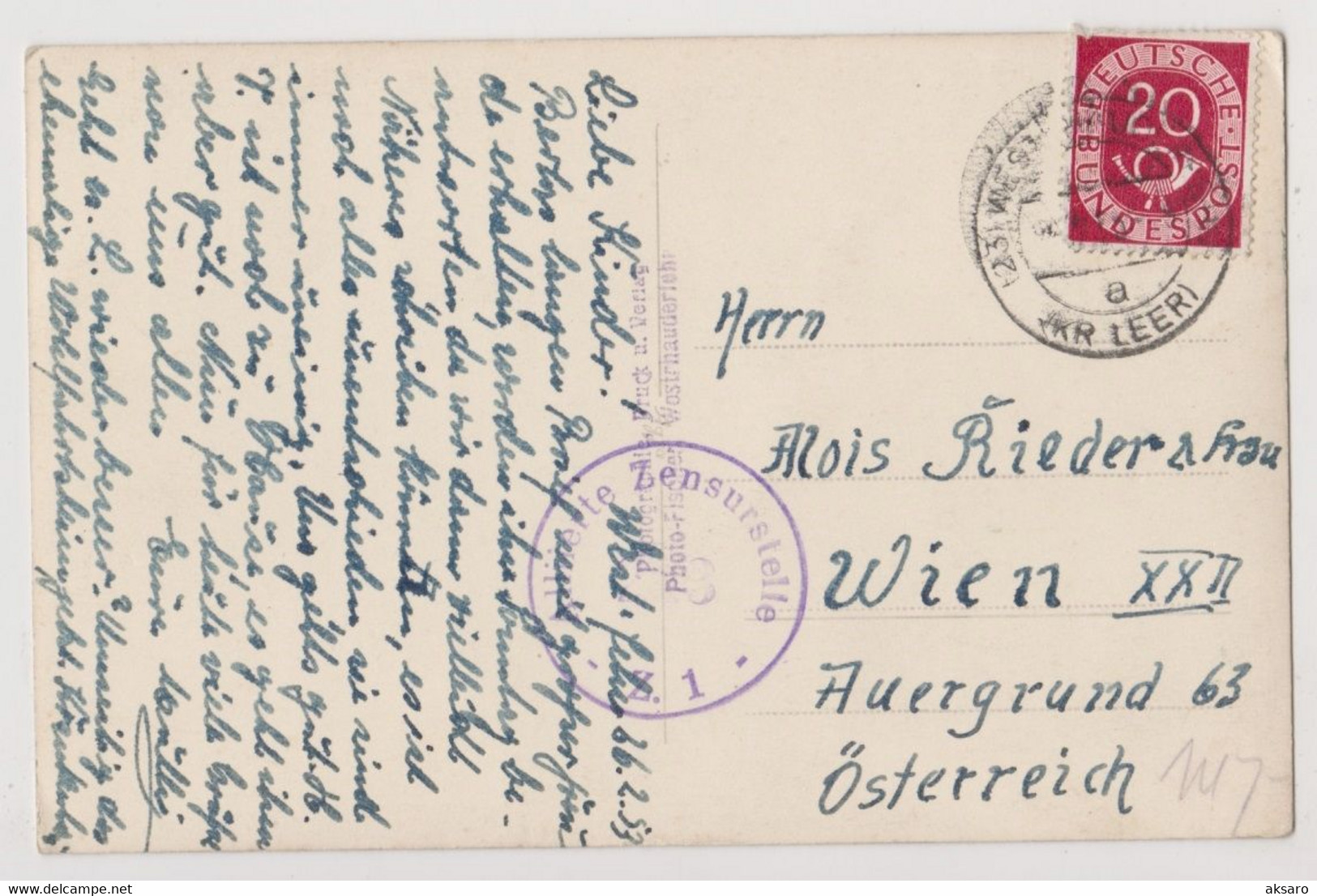 Westrhauderfehn, Wohlfahrtsheim - Krankenhaus, 1953 (Rhauderfehn, Lkr Leer) - Leer