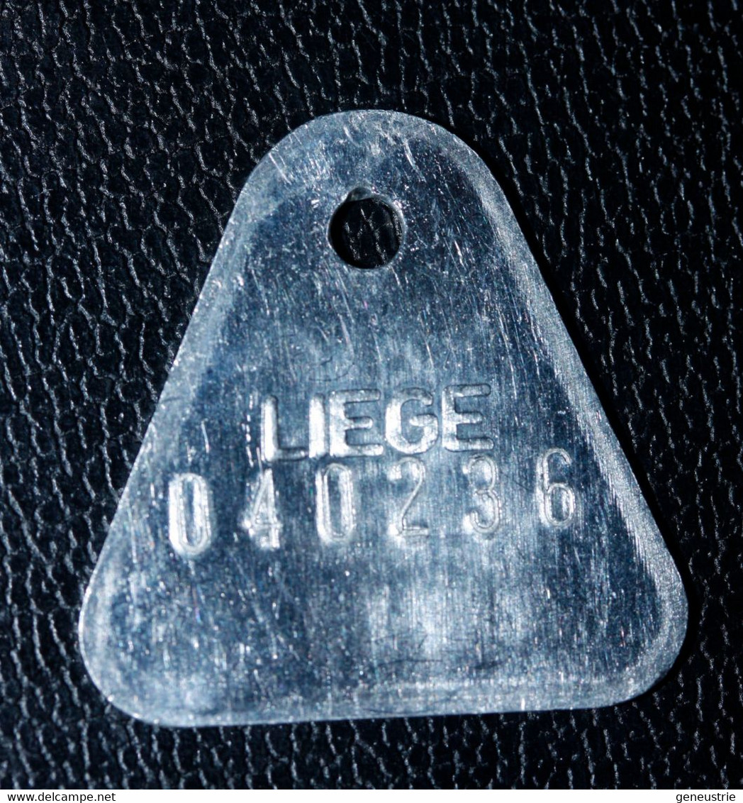 Jeton De Taxe Sur Les Chiens "Année 1990 - Liège (Luik) - Belgique / Belgie" Médaille De Chien - Dog License Tax Tag - Monétaires / De Nécessité