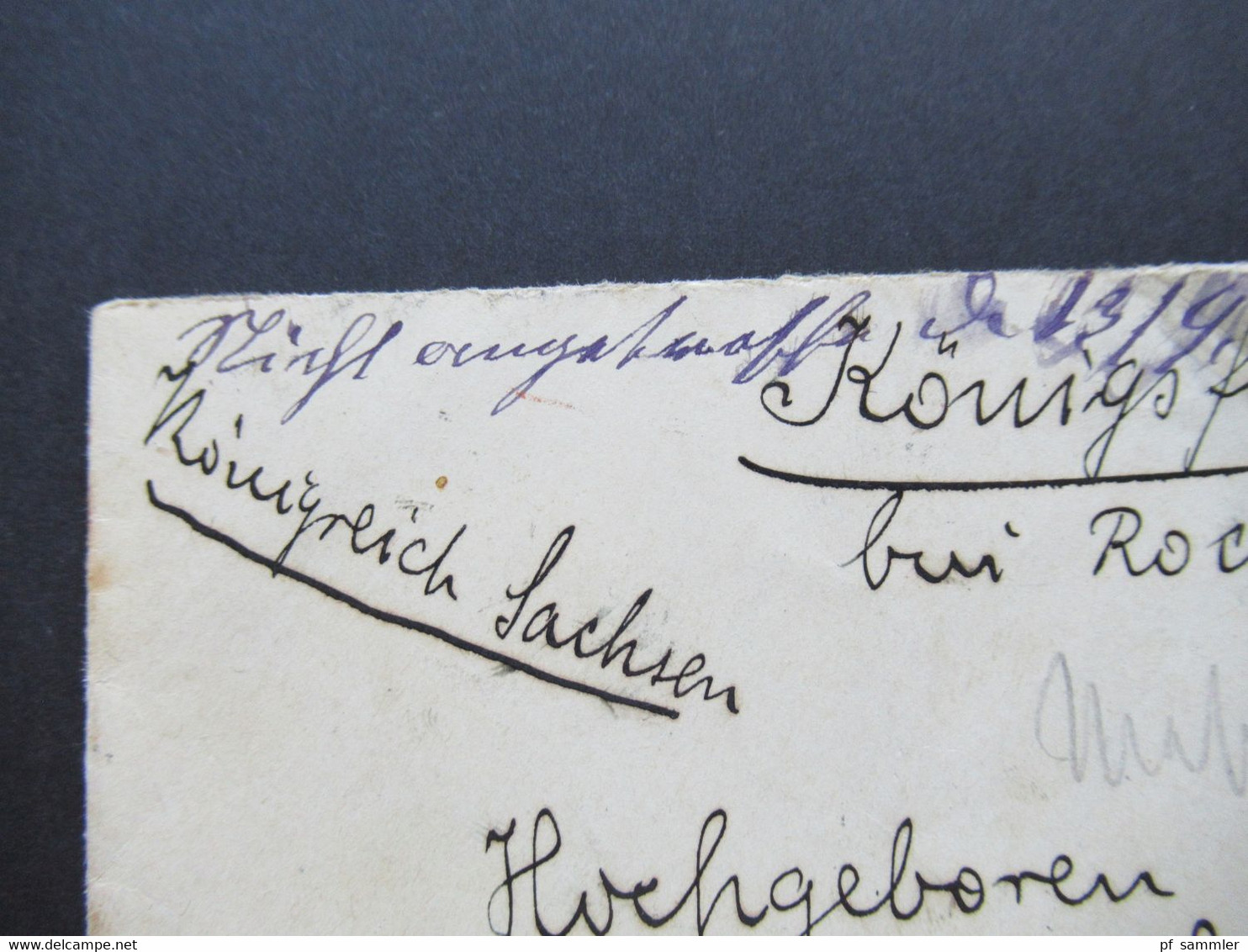 Ungarn 1900 Einschreiben Grizane Nach Königsfeld Bei Rochlitz An Herrn Hochgeboren Dr. Emil Von Nitzschwitz - Lettres & Documents