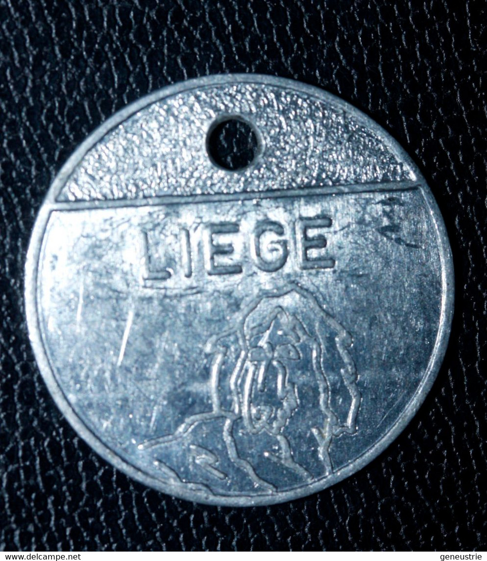 Jeton De Taxe Sur Les Chiens "Année 1980 - Liège (Luik) - Belgique / Belgie" Médaille De Chien - Dog License Tax Tag - Noodgeld