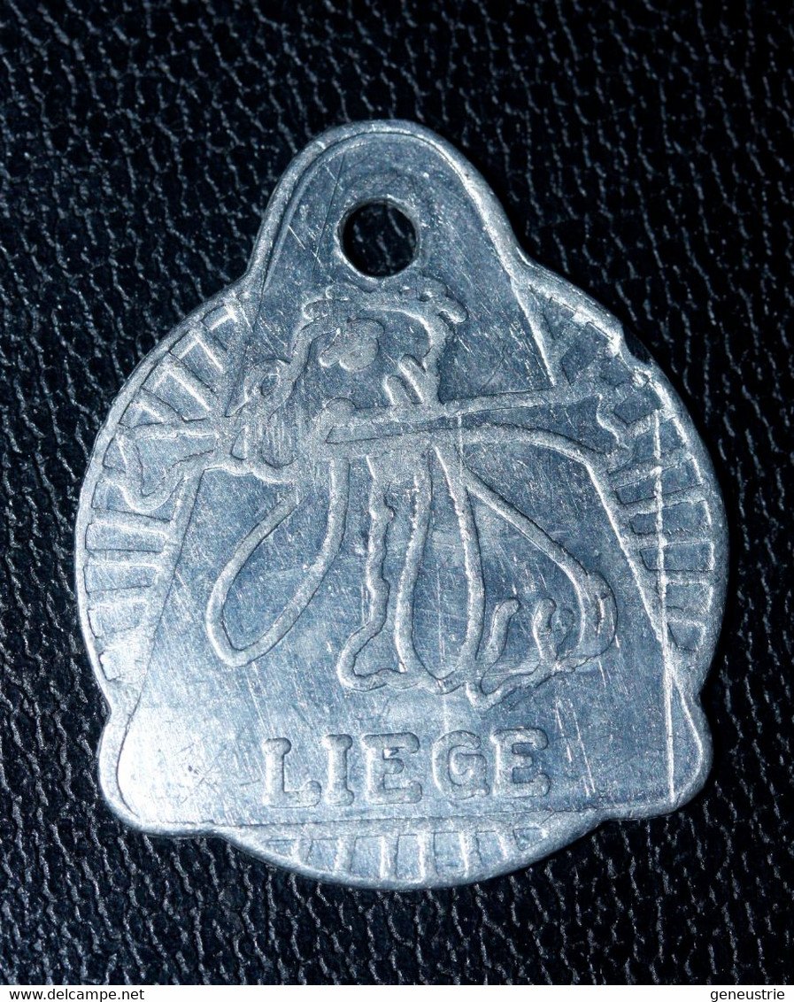 Jeton De Taxe Sur Les Chiens "Année 1978 - Liège (Luik) - Belgique / Belgie" Médaille De Chien - Dog License Tax Tag - Noodgeld