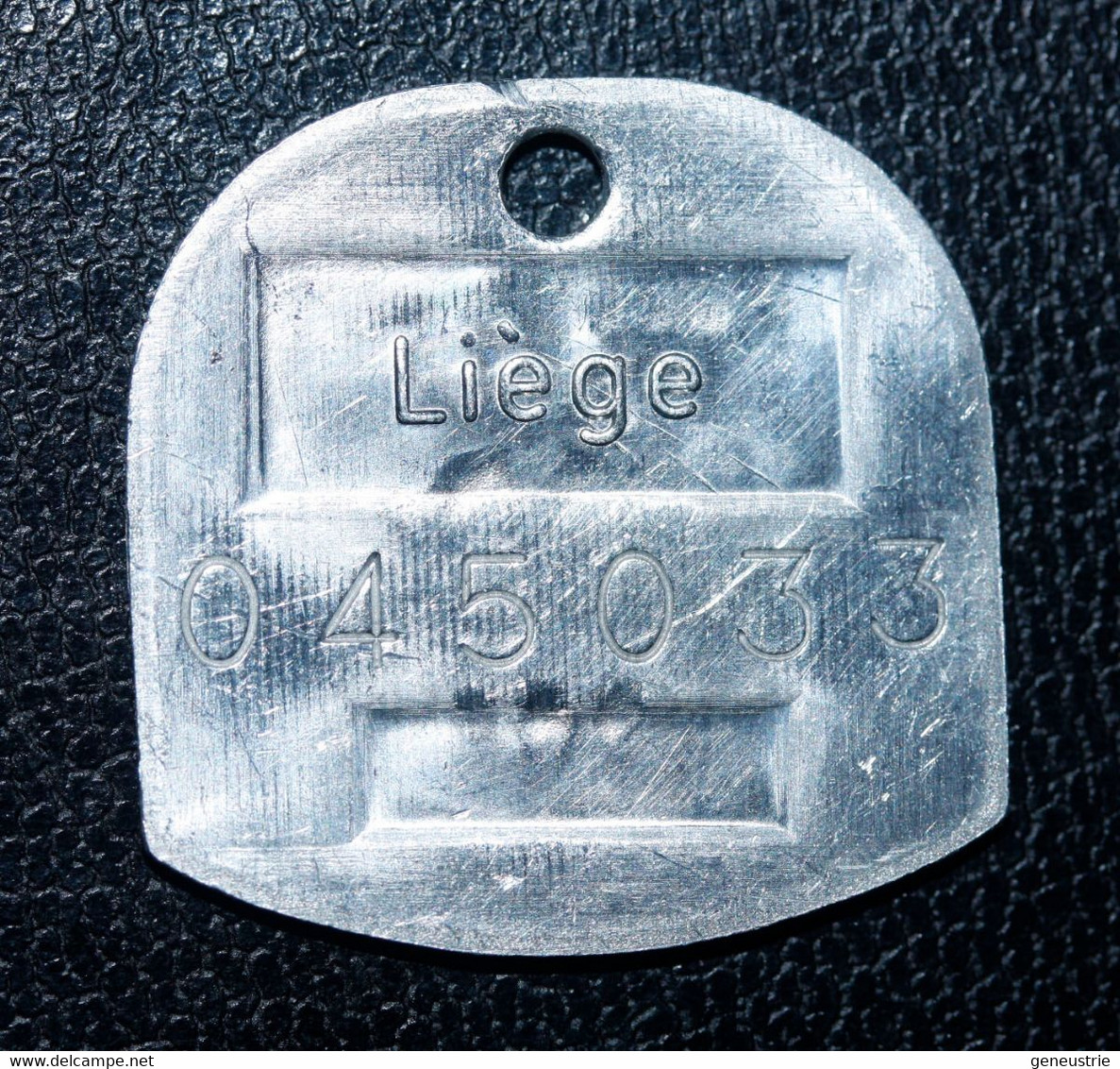 Jeton De Taxe Sur Les Chiens "Année 1986 - Liège (Luik) - Belgique / Belgie" Médaille De Chien - Dog License Tax Tag - Monétaires / De Nécessité