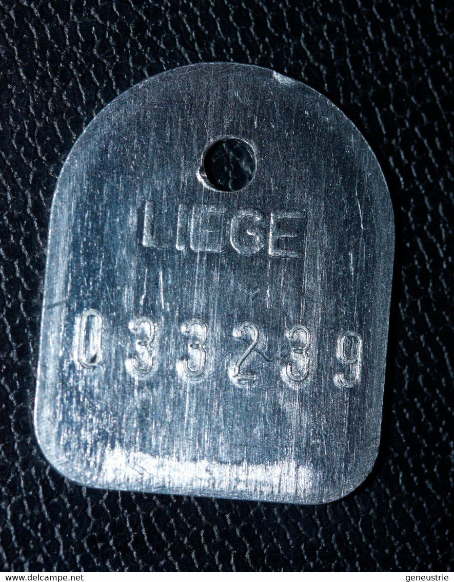 Jeton De Taxe Sur Les Chiens "Année 1991 - Liège (Luik) - Belgique / Belgie" Médaille De Chien - Dog License Tax Tag - Notgeld