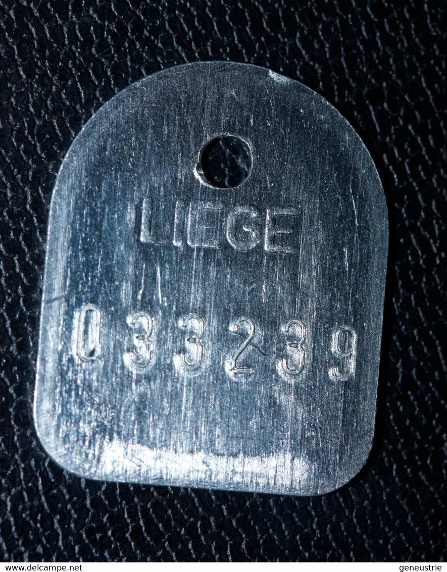 Jeton De Taxe Sur Les Chiens "Année 1991 - Liège (Luik) - Belgique / Belgie" Médaille De Chien - Dog License Tax Tag - Monétaires / De Nécessité