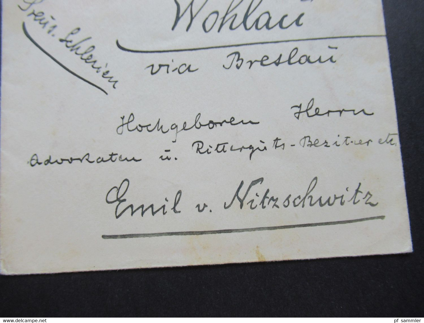 Ungarn / Kroatien 1902 Nach Wohlau Preuss. Schlesien Via Breslau An Herrn Advokaten Emil Von Nitzschwitz - Cartas & Documentos