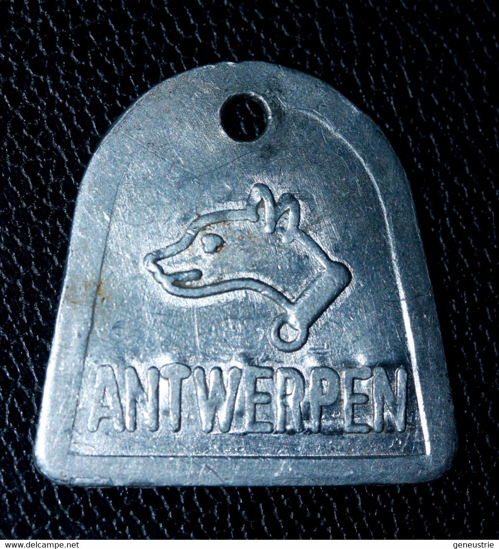 Jeton De Taxe De Chiens "Année 1970 - Antwerpen (Anvers) - Belgique / Belgie" Médaille De Chien - Dog License Tax Tag - Monétaires / De Nécessité