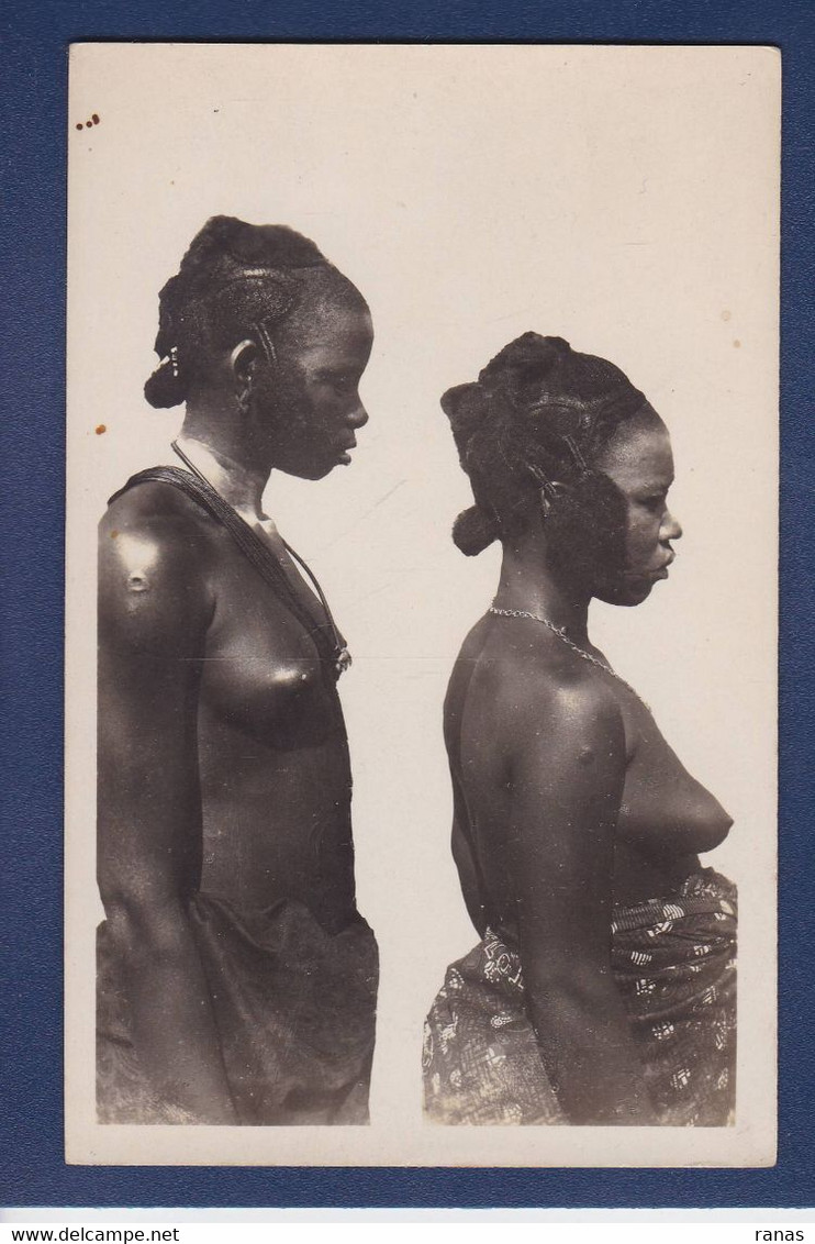 CPA Côte-d'Ivoire Afrique Noire Nu Féminin Ethnic Nude Femme Nue écrite LERAT 72 - Côte-d'Ivoire