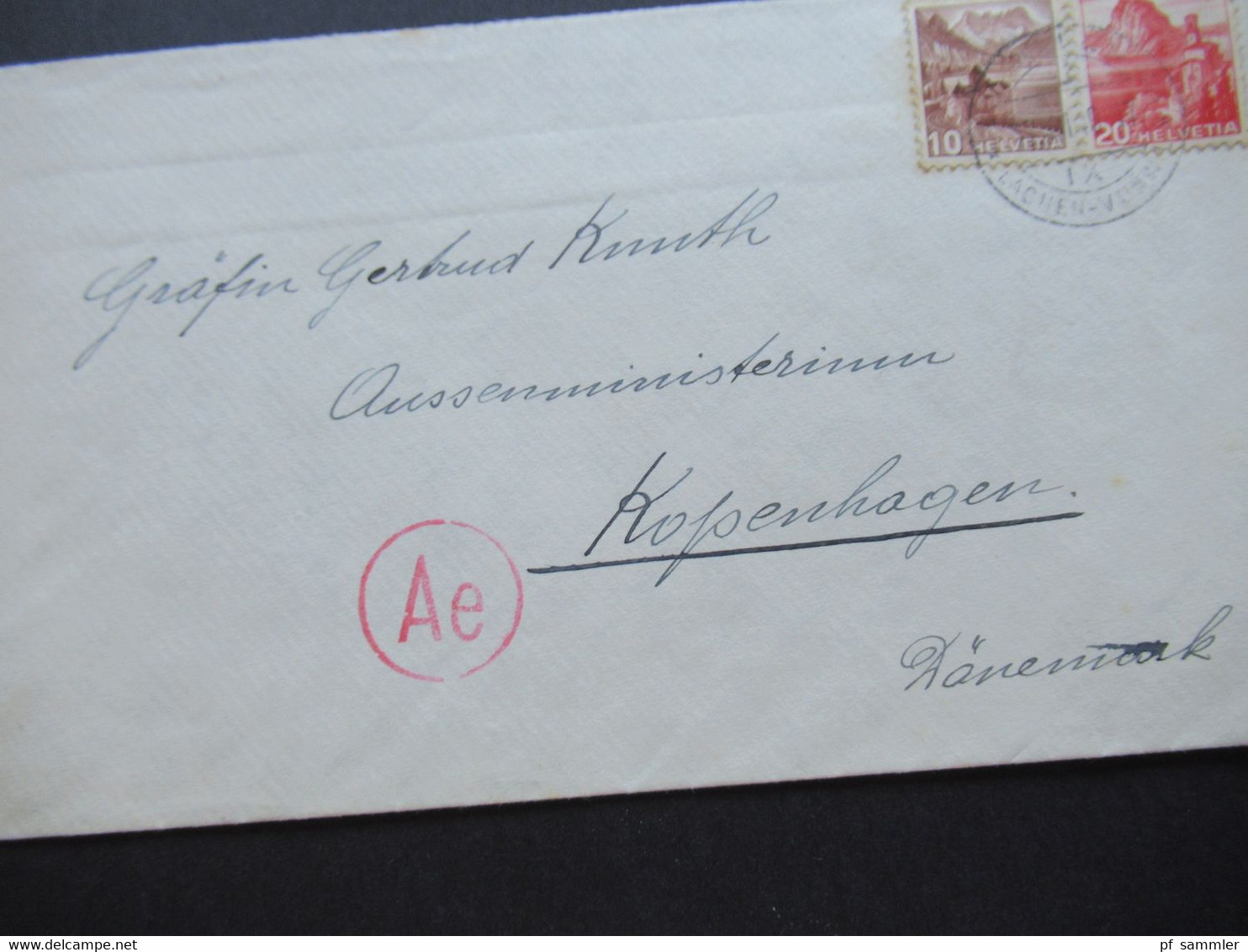 1940 Zensurbeleg / Wehrmachtzensur Ae Nach Kopenhagen An Grafin Gertrud Knuth Im Aussenminsterium - Covers & Documents