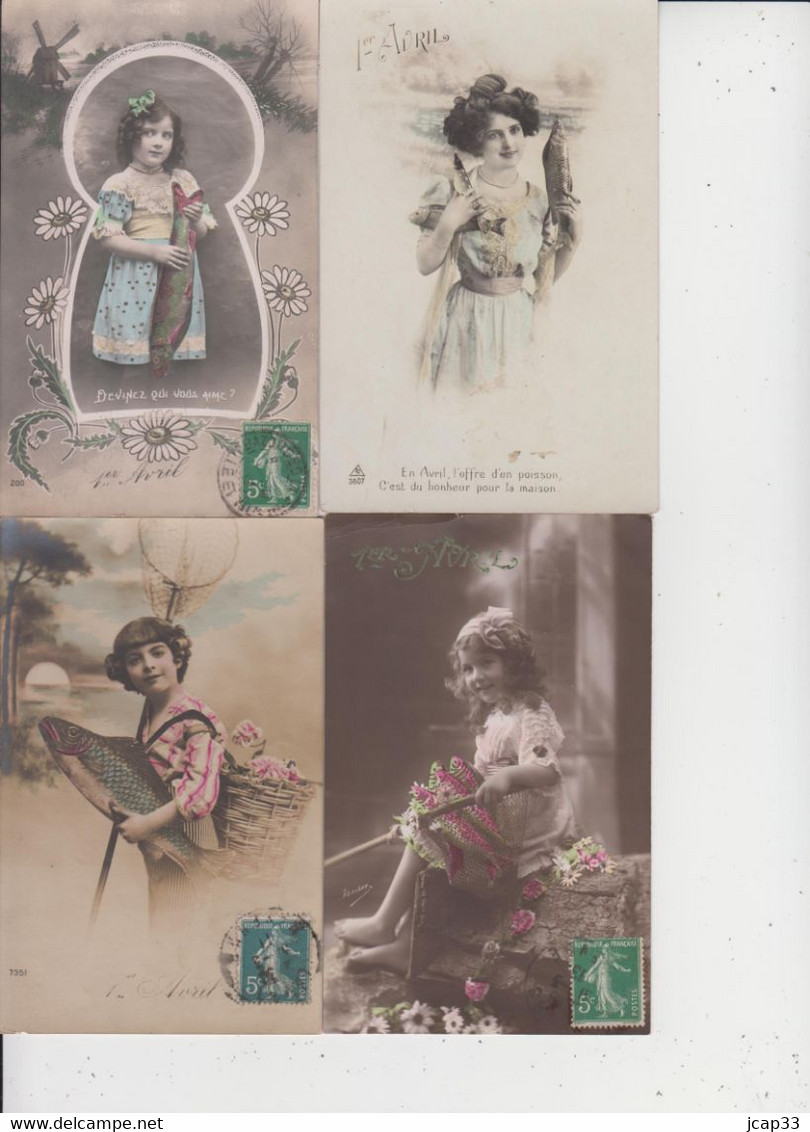 FANTAISIES  -  1ER AVRIL  -  LOT DE 20 CARTES  - - 5 - 99 Postales