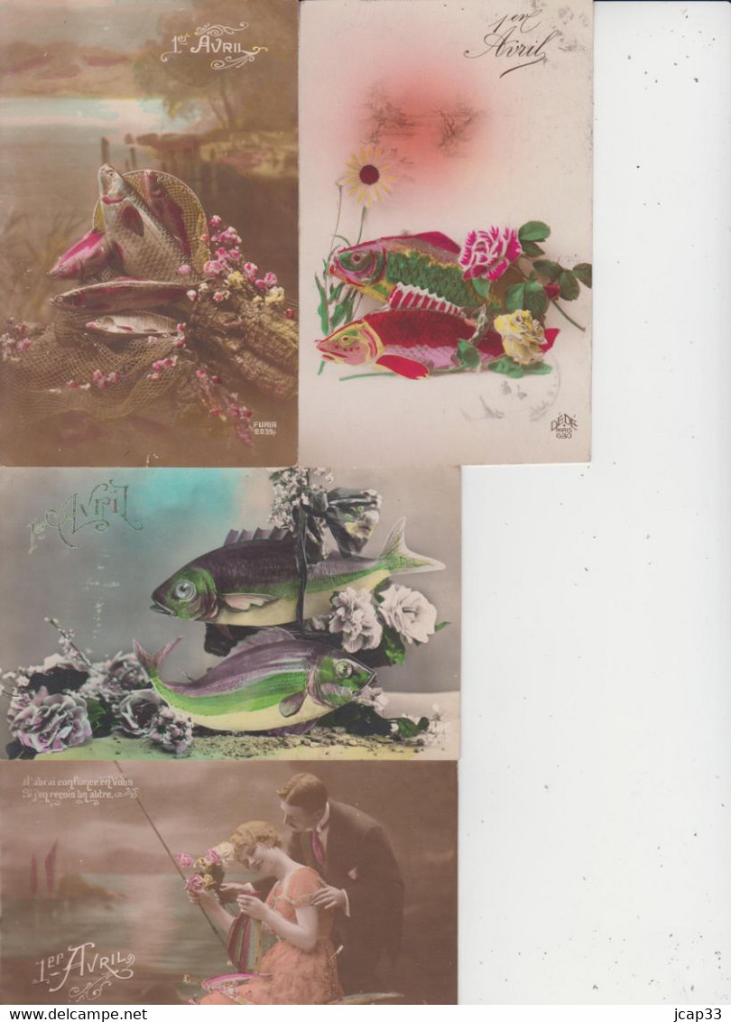 FANTAISIES  -  1ER AVRIL  -  LOT DE 20 CARTES  - - 5 - 99 Postales