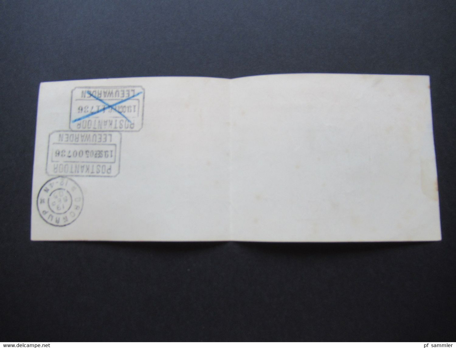 Belgien 1905 Wechsel Mit Steuermarke / Fiskalmarke Stempel Postkantoor Leeuwarden Und K2 Dronrup - Documentos