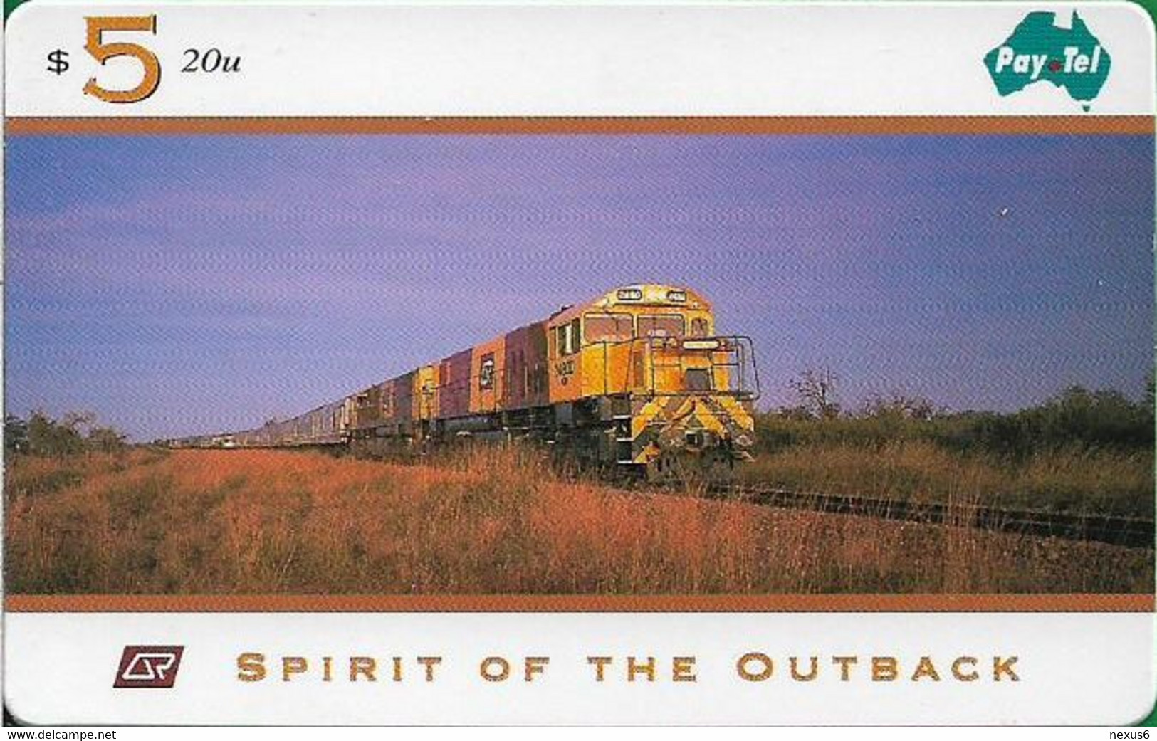 Australia - Paytel (Magnetic) - Spirit Of The Outback, Queensland, Australia #1, 10.1996, 5$, 5.000ex, Mint No Blister - Australie