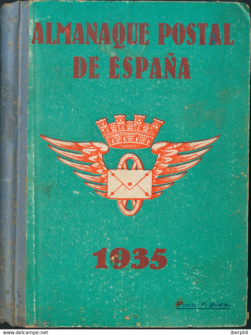 1935. ALMANAQUE POSTAL DE ESPAÑA. 2ª Edición 1935. G.Gómez Alonso. (alguna Pequeña Erosión) - Altri & Non Classificati