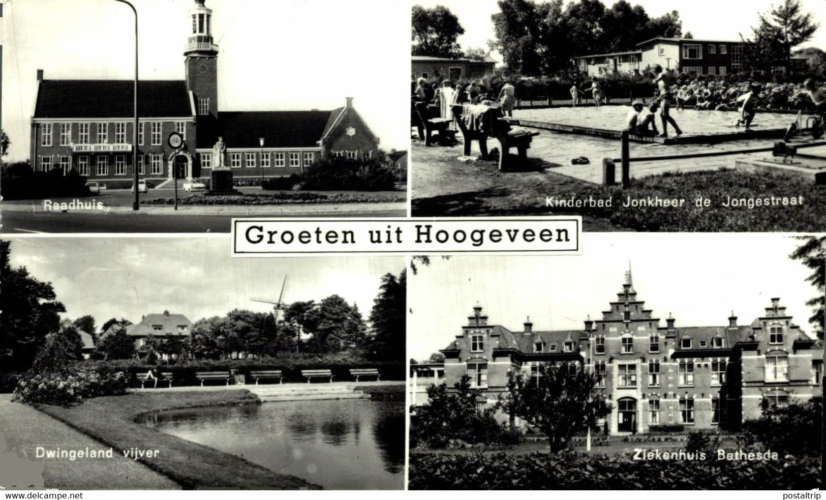 Goeten Uit Hoogeveen Raadhuis Dwingeland Vijver Ziekenhuis Bethesda   DRENTHE HOOGEVEEN  HOLLAND HOLANDA NETHERLANDS - Hoogeveen